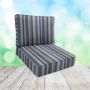 Sunbrella Glimpse Denim Patio Chair Replacement Cushions