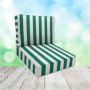 Sunbrella Mason Forest Green Patio Chair Replacement Cushions