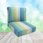 Sunbrella Seville Seaside Patio Chair Replacement Cushions