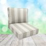 Sunbrella Solana Seagull Patio Chair Replacement Cushions