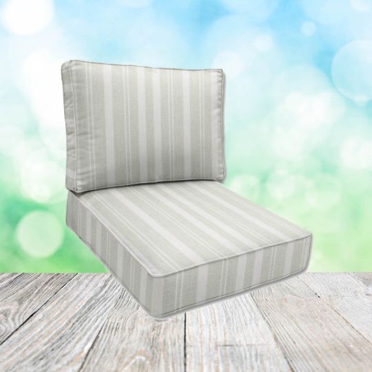 Sunbrella Tranquil Sage Patio Chair Replacement Cushions