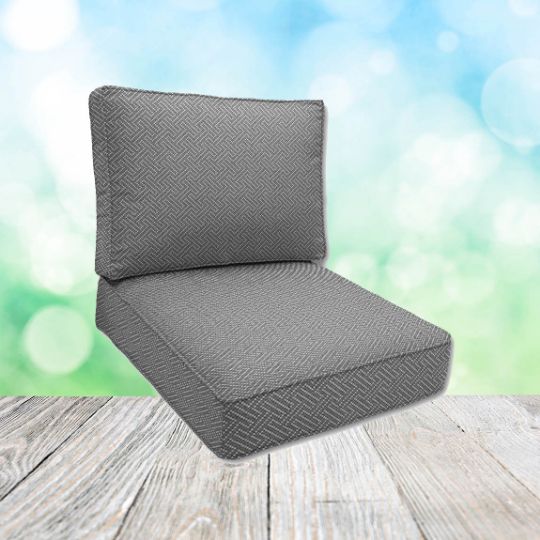 Sunbrella Crete Stone Patio Chair Replacement Cushions