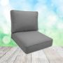 Sunbrella Crete Stone Patio Chair Replacement Cushions