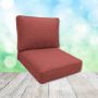 Sunbrella Heritage Scarlet Patio Chair Replacement Cushions