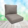 Sunbrella Momento Dove Patio Chair Replacement Cushions