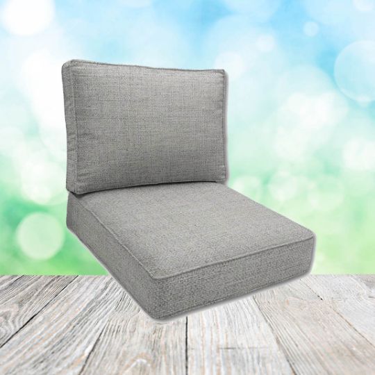 Sunbrella Piazza Pebble Patio Chair Replacement Cushions