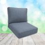 Sunbrella Pique Denim Patio Chair Replacement Cushions