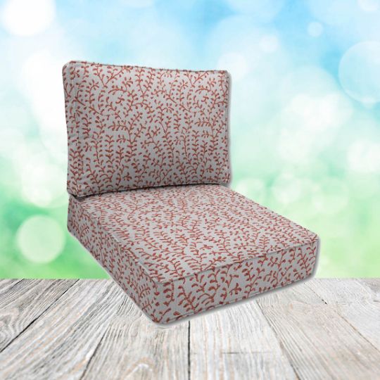 Sunbrella Eberly Clay Patio Chair Replacement Cushions