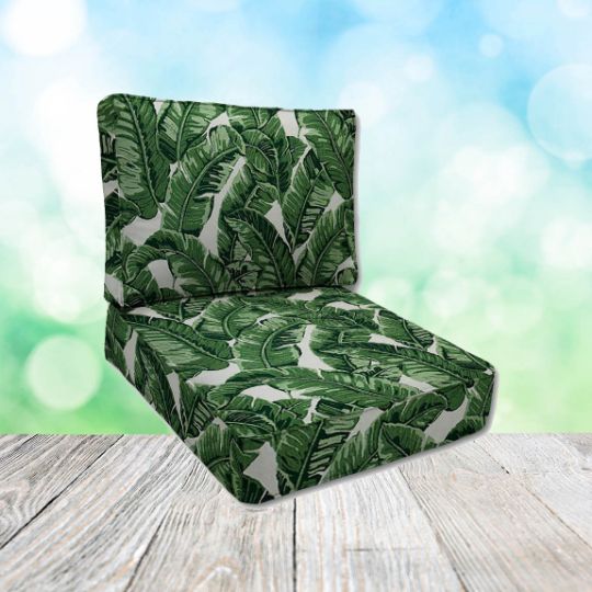 Sunbrella Tropics Jungle Patio Chair Replacement Cushions