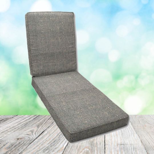 Chartres Graphite Outdoor Chaise Lounge Replacement Cushion