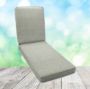 Chartres Mist Outdoor Chaise Lounge Replacement Cushion