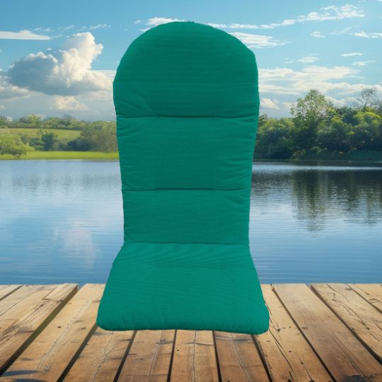 Sunbrella Canvas Teal Adirondack Chair Cushions or Adirondack Chair Pads