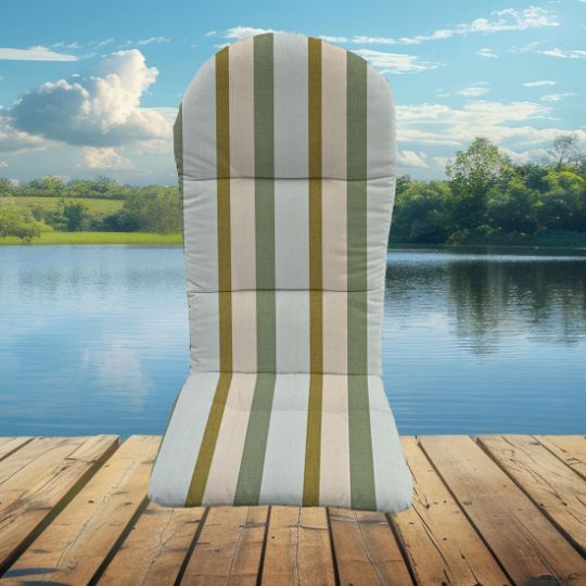 Sunbrella Gateway Aloe Adirondack Chair Cushions or Adirondack Chair Pads