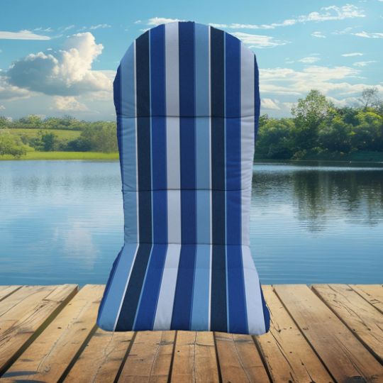 Sunbrella Milano Cobalt Adirondack Chair Cushions or Adirondack Chair Pads