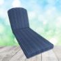 Sunbrella Esti Marine Chaise Lounge Replacement Cushion Rounded Back