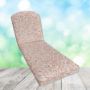 Sunbrella Exquisite Guava Chaise Lounge Replacement Cushion Rounded Back