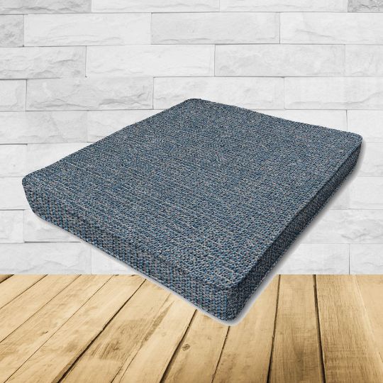 Kismet Denim Sunbrella Fabric Patio Dining Chair Seat Cushion