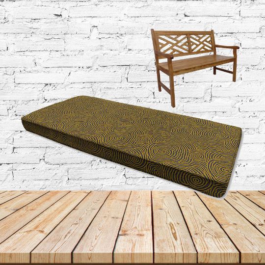 Lotus Maize Sunbrella Fabric Patio Bench Cushion