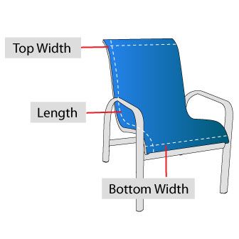 How to measure a chair for new replacement slings