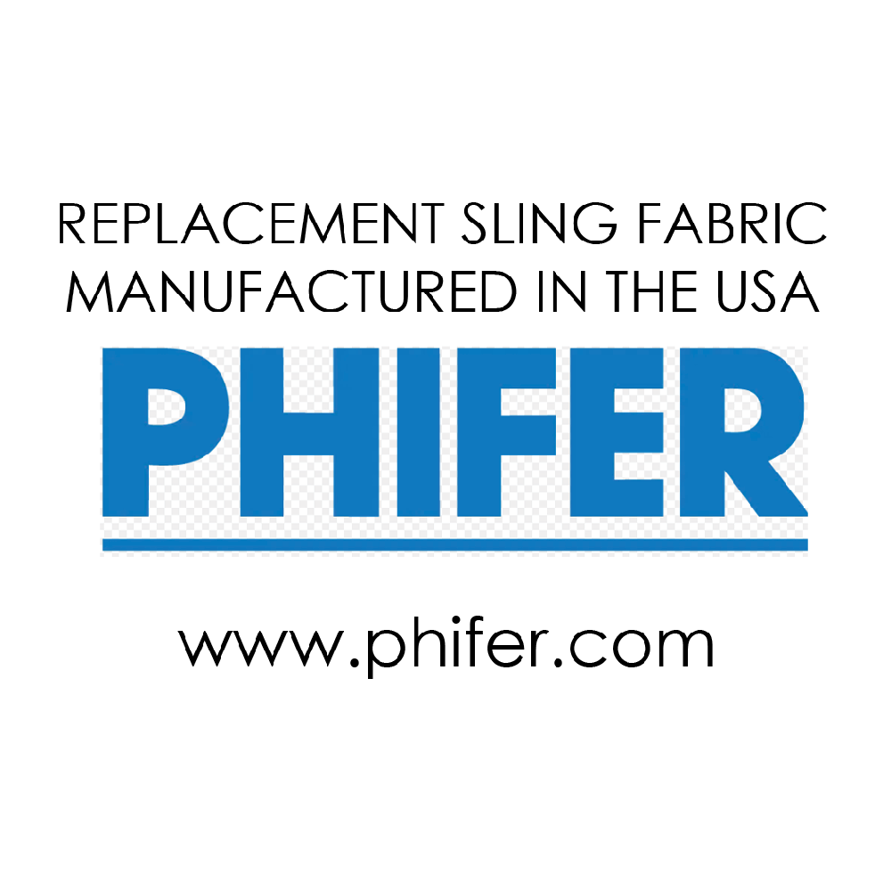 This replacement sling fabric is manufacured in the USA by Phifertex